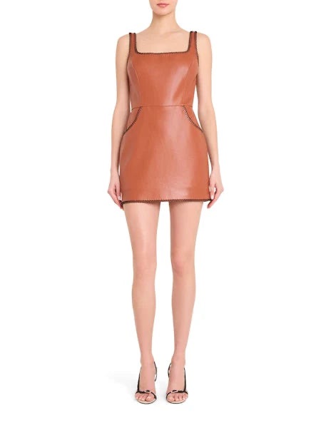 Nwt (Xs) Amanda Uprichard Ginger Skort Romper In Chestnut